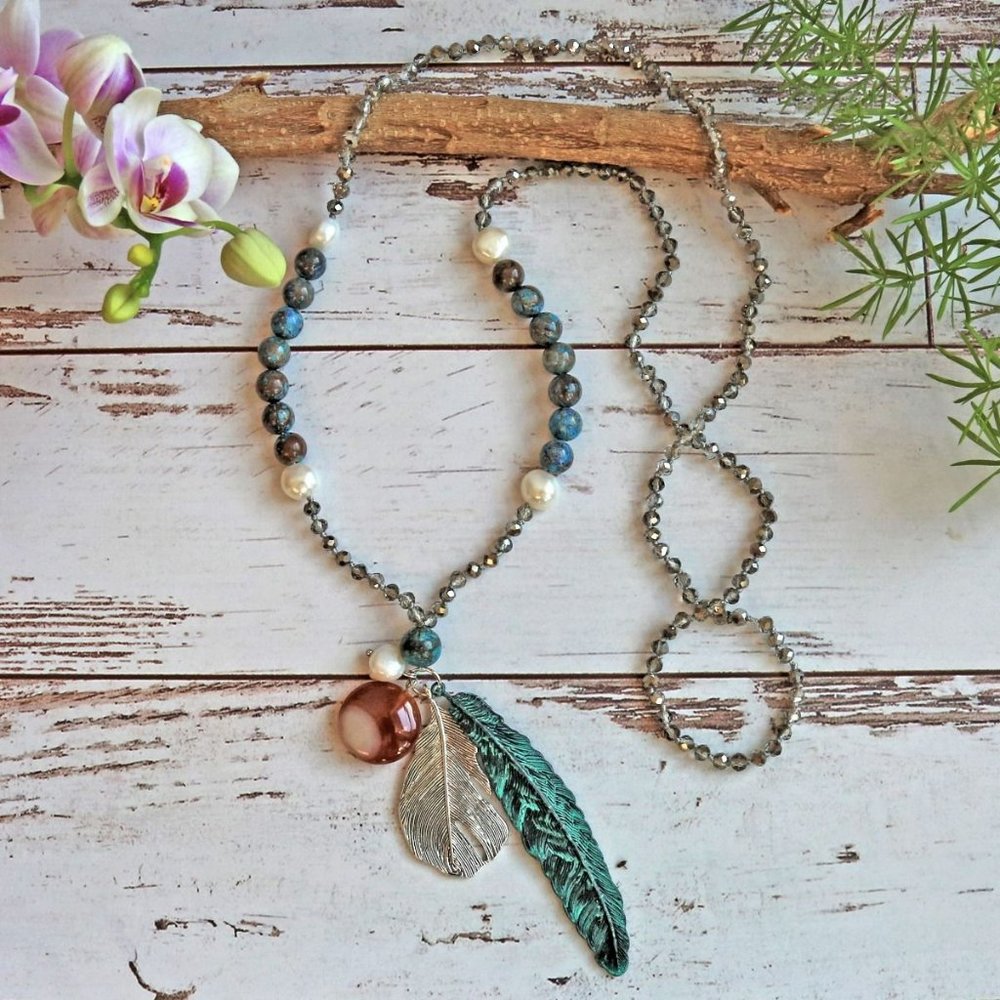 Larimar & Ocean Jasper Necklace